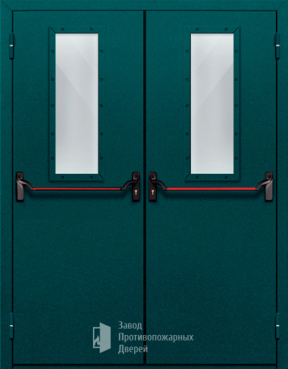 Фото двери «Двупольная со стеклом и антипаникой №66» в Зеленограду