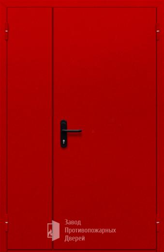 Фото двери «Полуторная глухая (красная)» в Зеленограду