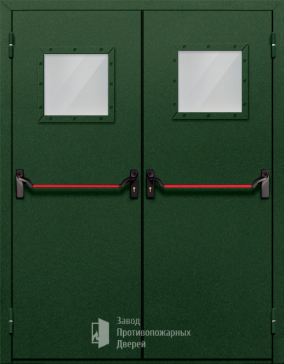 Фото двери «Двупольная со стеклом и антипаникой №59» в Зеленограду