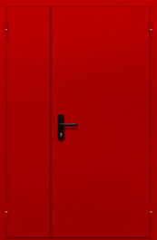 Фото двери «Полуторная глухая (красная)» в Зеленограду