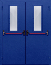 Фото двери «Двупольная со стеклом и антипаникой №63» в Зеленограду