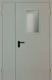 Фото двери «Полуторная со стеклом EI-30» в Зеленограду