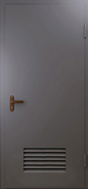 Фото двери «Техническая дверь №3 однопольная с вентиляционной решеткой» в Зеленограду