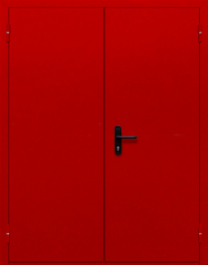 Фото двери «Двупольная глухая (красная)» в Зеленограду