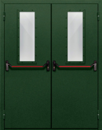 Фото двери «Двупольная со стеклом и антипаникой №69» в Зеленограду